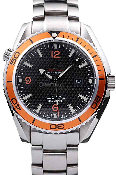 Omega Seamaster Planet Ocean Co-axial Orange Case Black Dial 98102