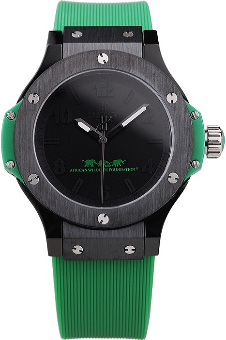 Hublot Big Bang African Wildlife Foundation Green Rubber Strap