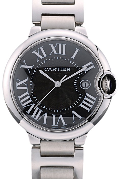 Cartier Ballon Bleu 42mm Black Dial Stainless Steel Case And Bracelet