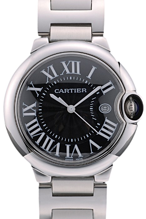 Cartier Ballon Bleu 38mm Black Dial Stainless Steel Case And Bracelet