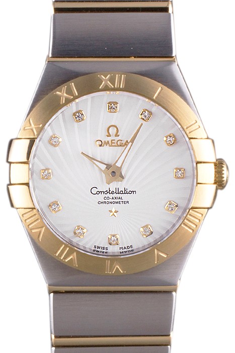 Omega Constellation Gold Bezel Two Tone Band som95  621475