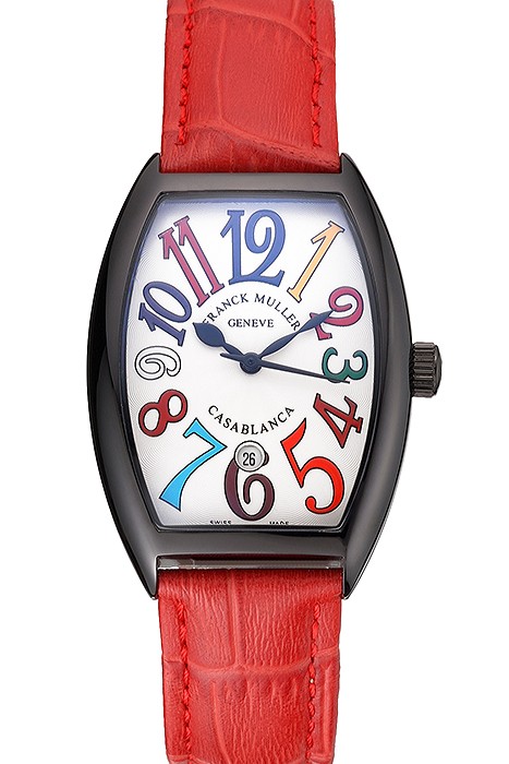 Franck Muller Casablanca Red Croco Leather Band  621644