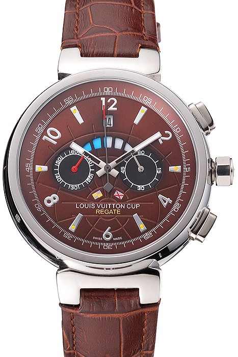 Louis Vuitton Tambour LV Cup Brown Dial Watch 2165-295
