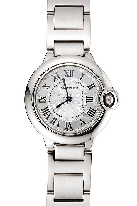 Cartier Ballon Bleu 30mm White Dial Stainless Steel Case And Bracelet