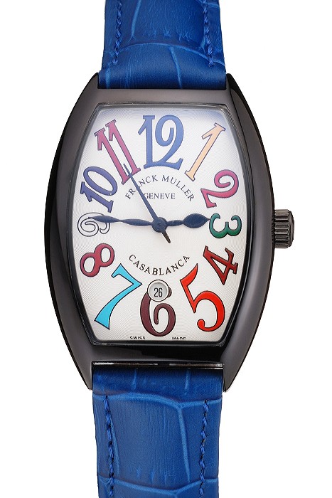 Franck Muller Casablanca Blue Croco Leather Band  621643