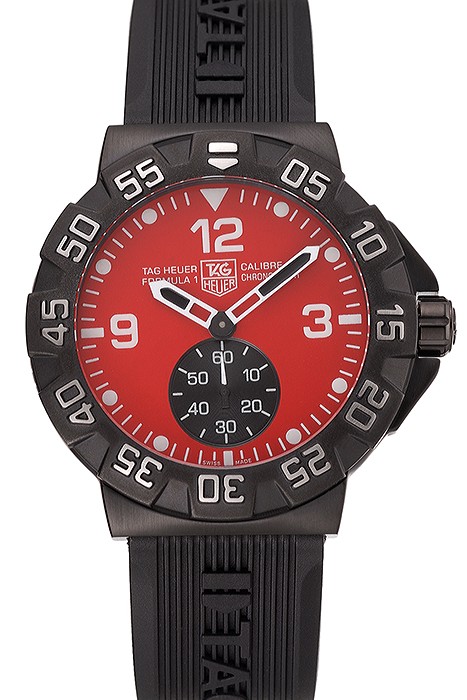 Tag Heuer Formula One Grande Date Red Dial Rubber Bracelet 622277